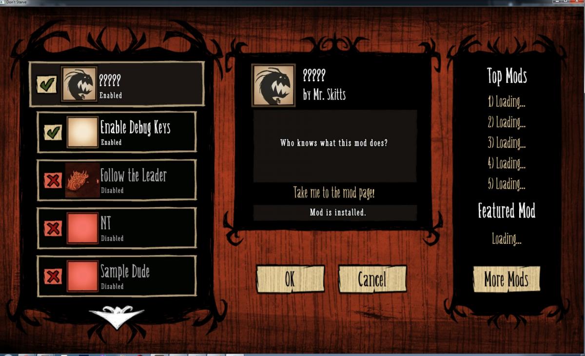 Как сделать мод don't starve