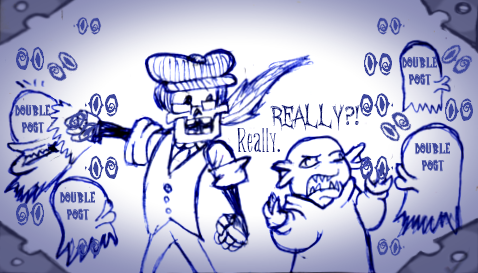 battling the double posts with lone fish.png