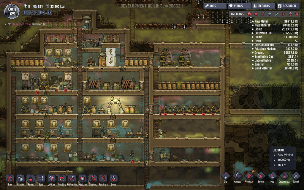 Oxygen Not Included Base Layout Base layout and gas flow in Oxygen